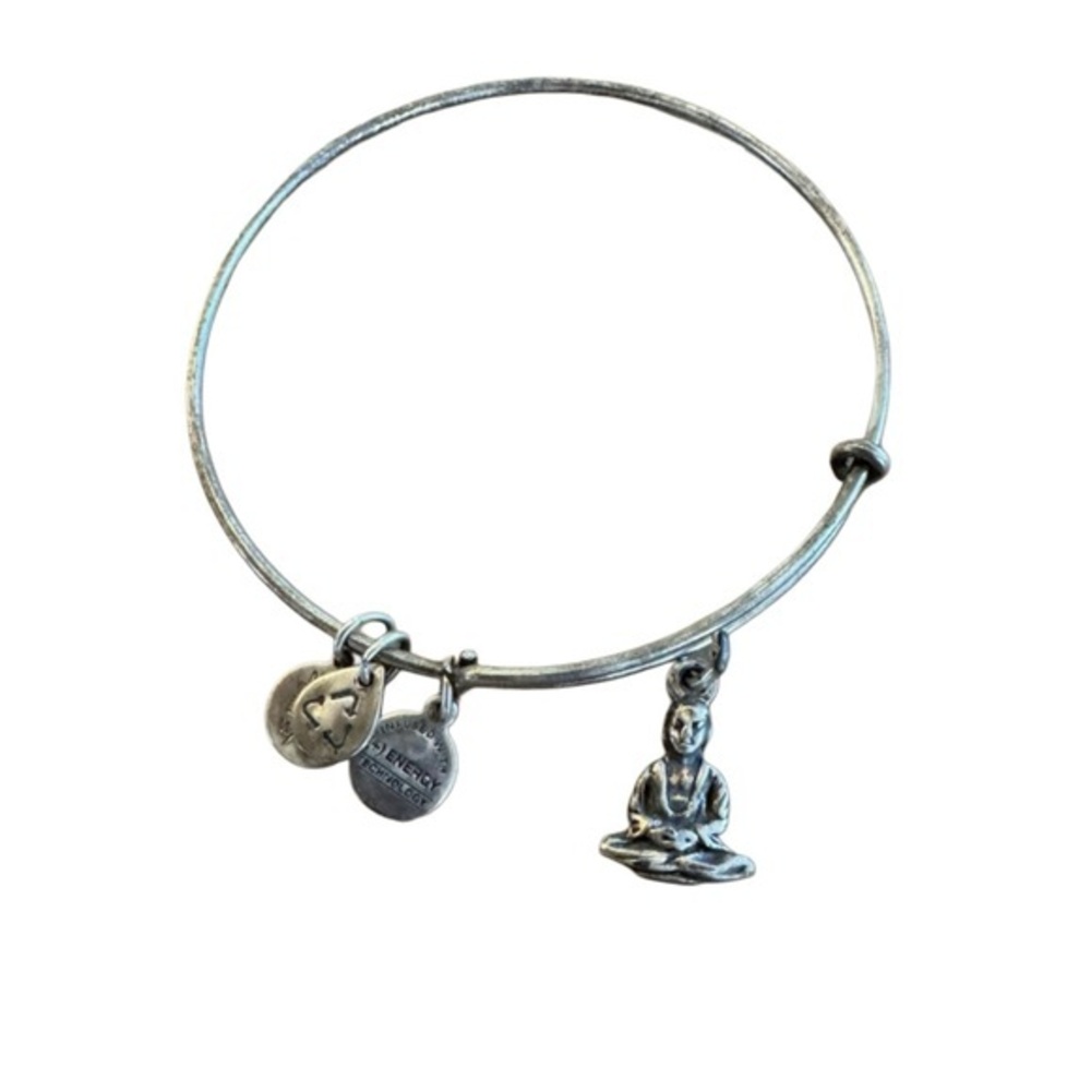 Alex and Ani Silver Meditation Charm Bracelet